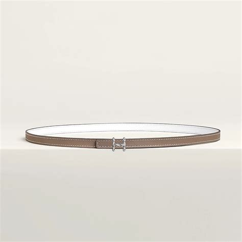 H Torsade belt buckle & Trefle leather strap 13 mm .